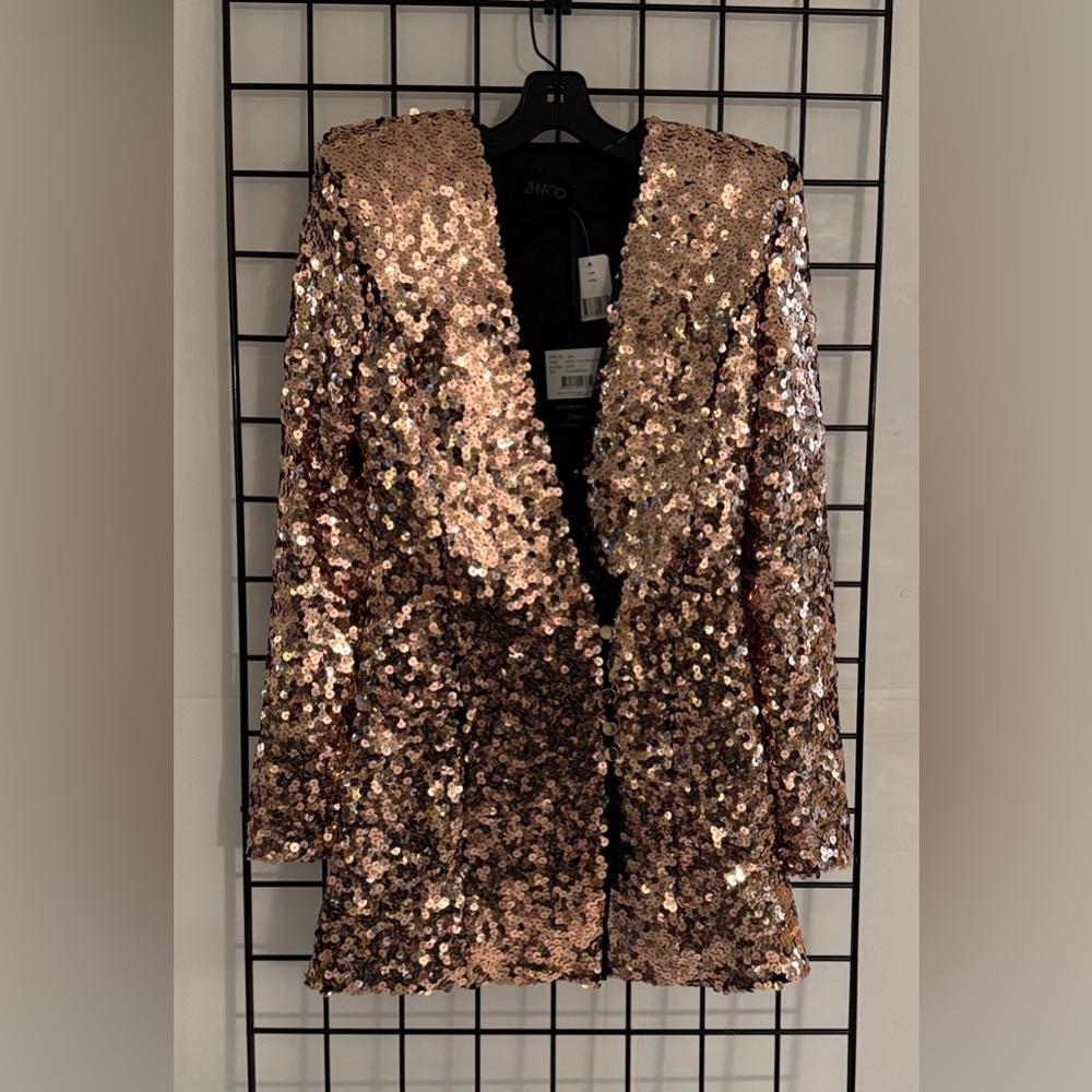Zhivago Arita Sequined Blazer Mini Dress - Picture 9 of 11